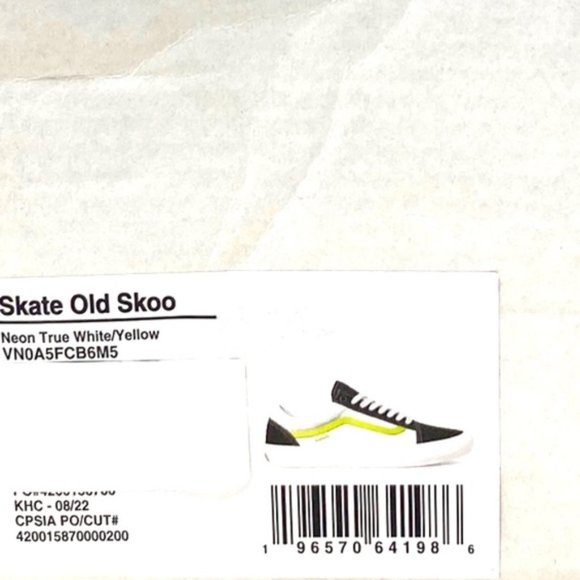 VANS Old Skool Skate Neon Sneakers Canvas Suede Black Women's Shoes VN0A5FCB6M5 - Picture 8 of 9